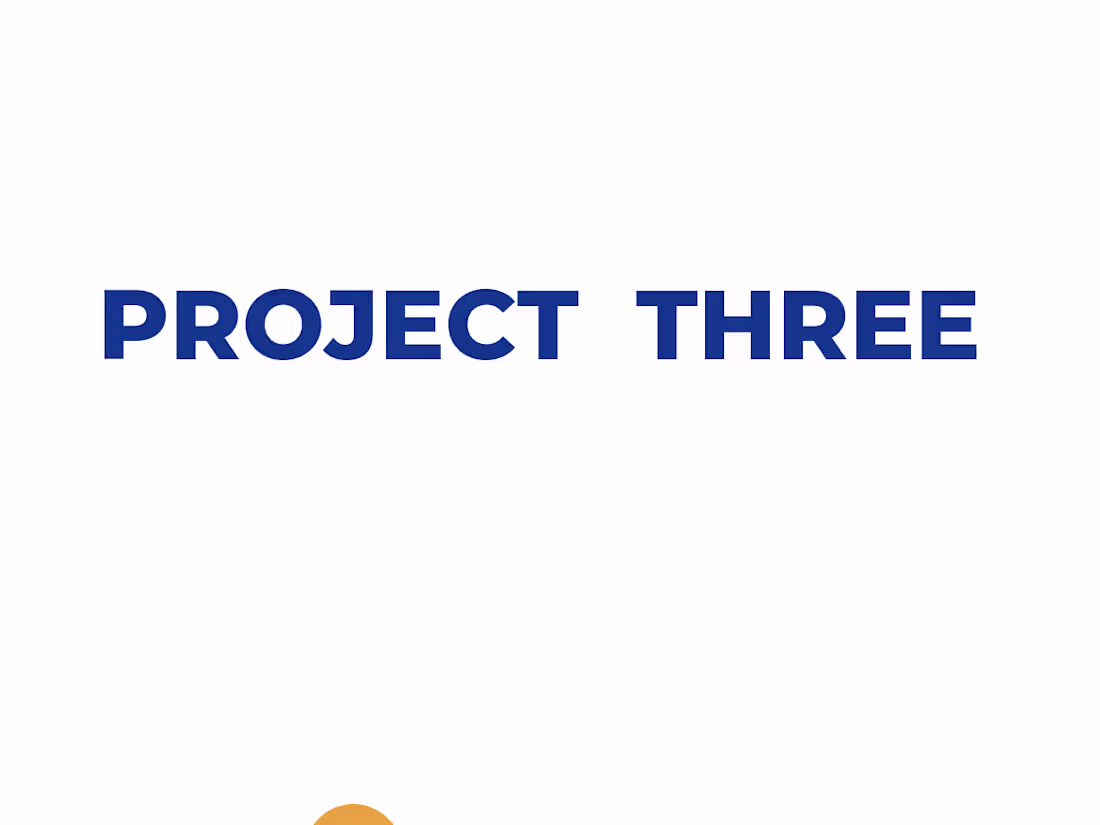 Cover image for Project Three