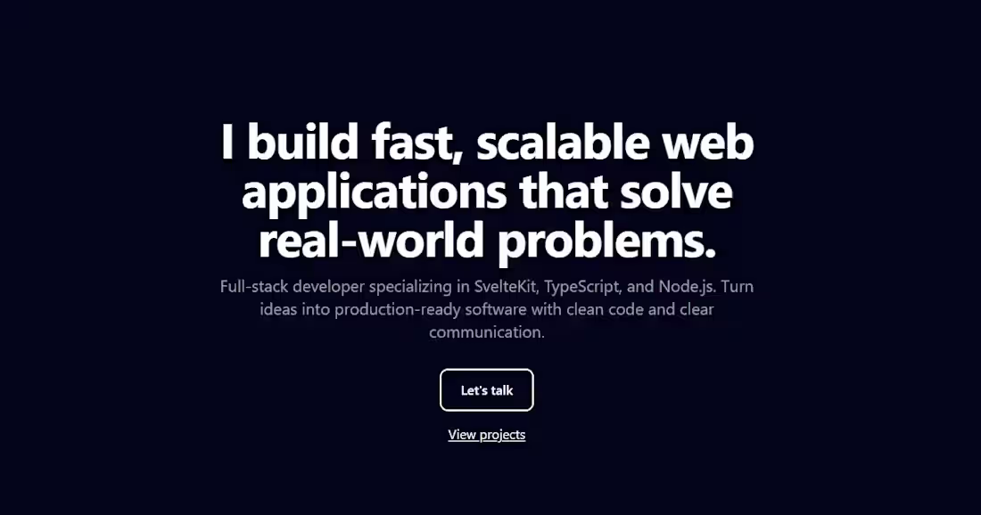 Cover image for Portfolio Website