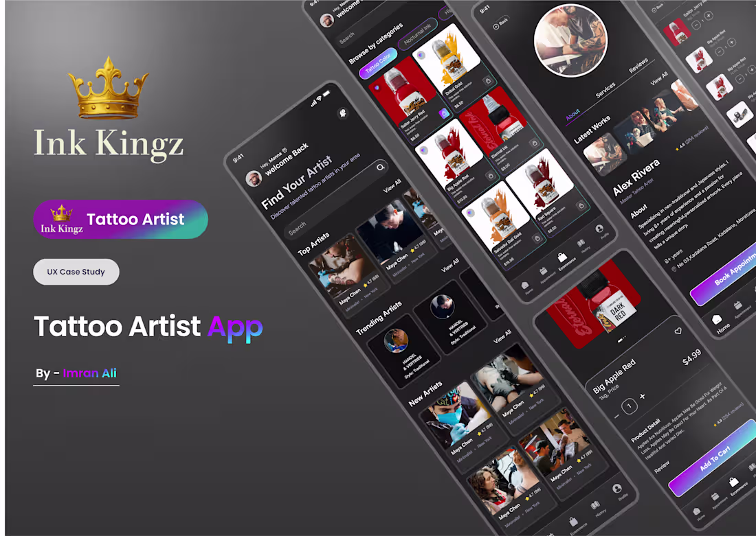 Cover image for Tattoo Artist Booking App