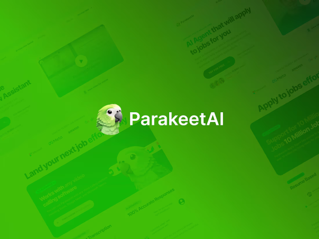 Cover image for ParakeetAI Website Redesign