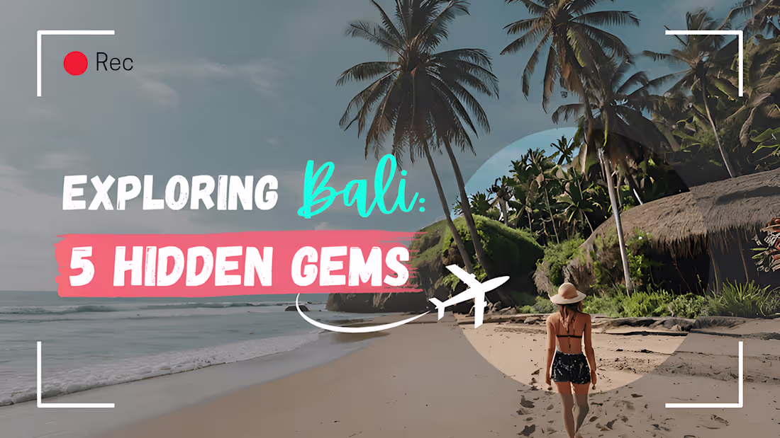 Cover image for Bali Travel Vlog: Eye-Catching Thumbnail Design :: Behance