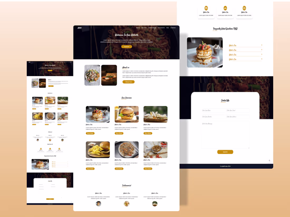 Cover image for Responsive Restaurant Website Design Using React || Tailwind CSS