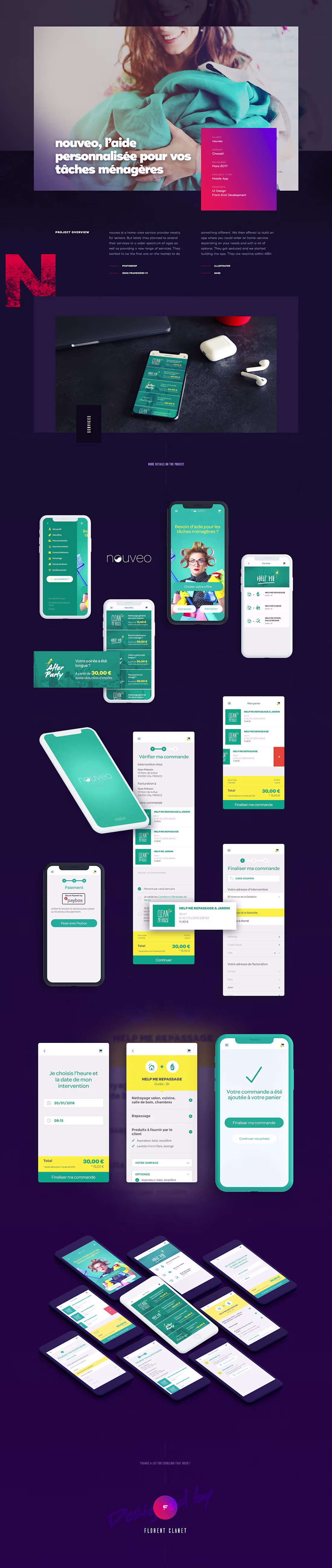 Cover image for nouveo - app for custom home-care services.