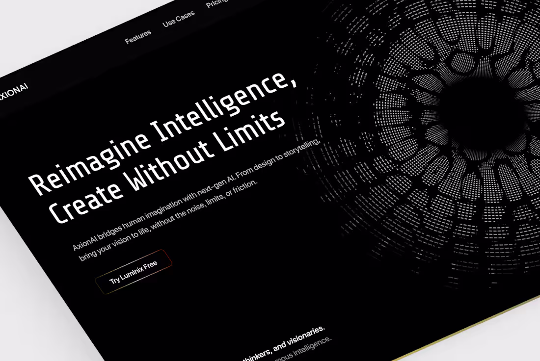 Cover image for Hero Section Design for AxionAI