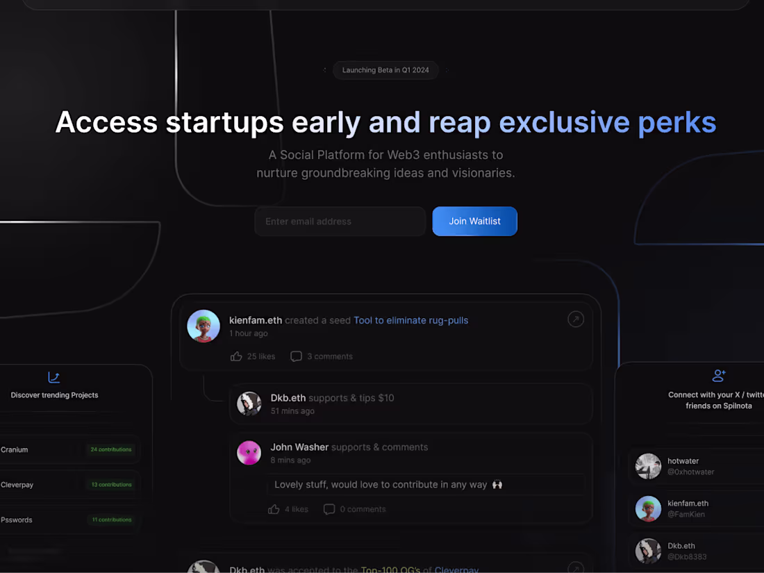 Cover image for Spilnota Landing Page