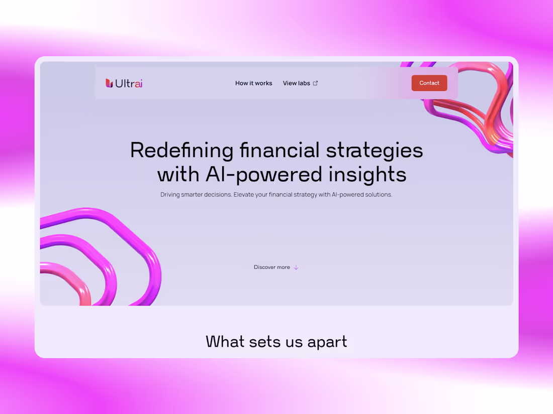 Cover image for Ultrai - Framer Development