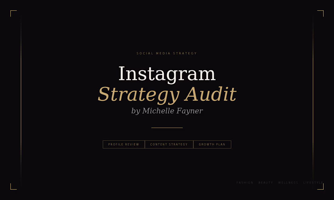 Cover image for Here's a sample Instagram audit