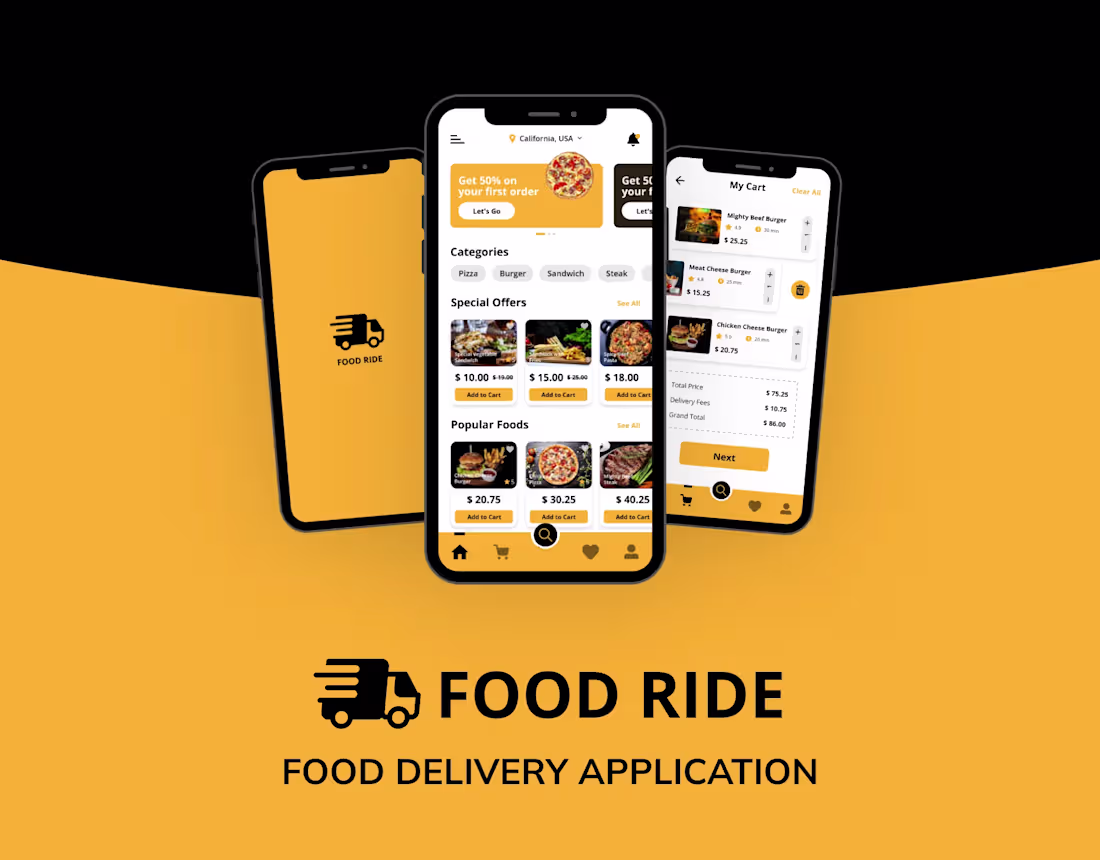 Cover image for FOOD RIDE (Mobile App)