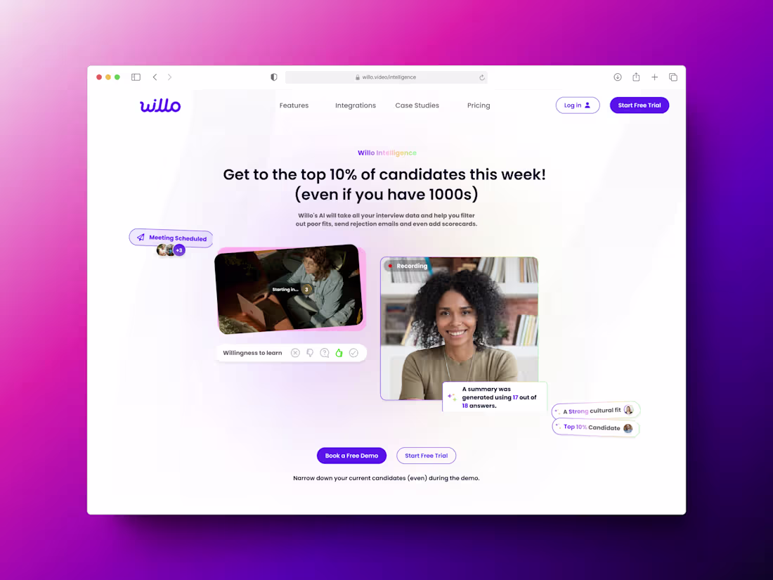 Cover image for Landing Page for AI Intelligence Feature Set