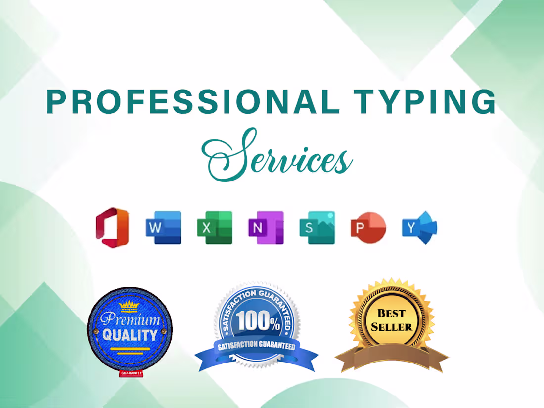 Cover image for Do any type of Data Entry work within 24 hours