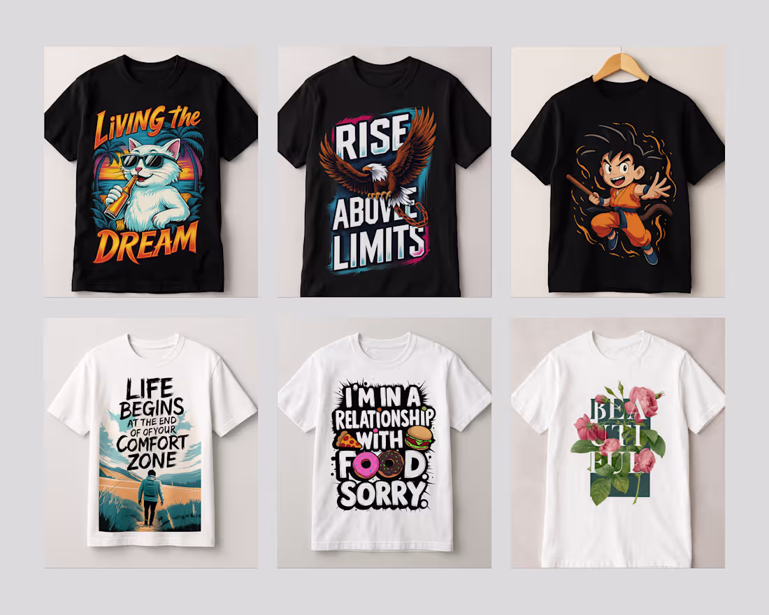 Cover image for Custom T-Shirt Design Portfolio | 2025 Collection My role. T...