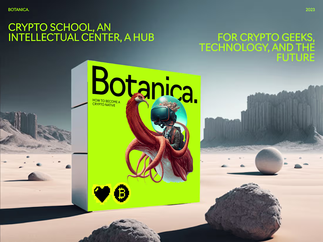 Cover image for Branding, website and NFT for Crypto School