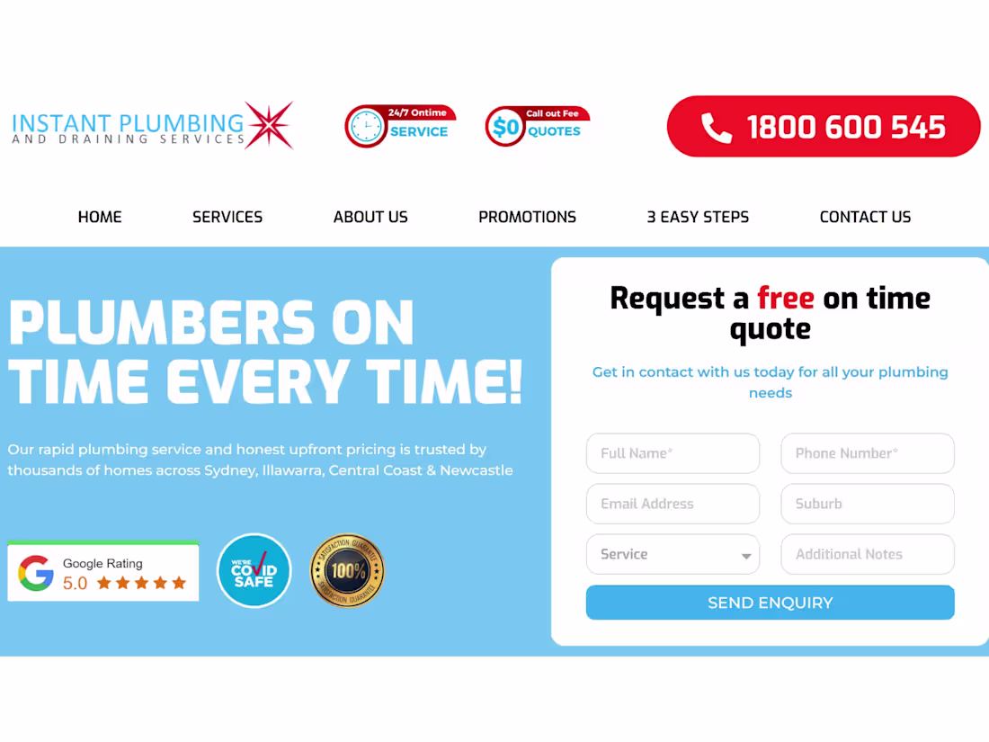 Cover image for Plumbing Website Design