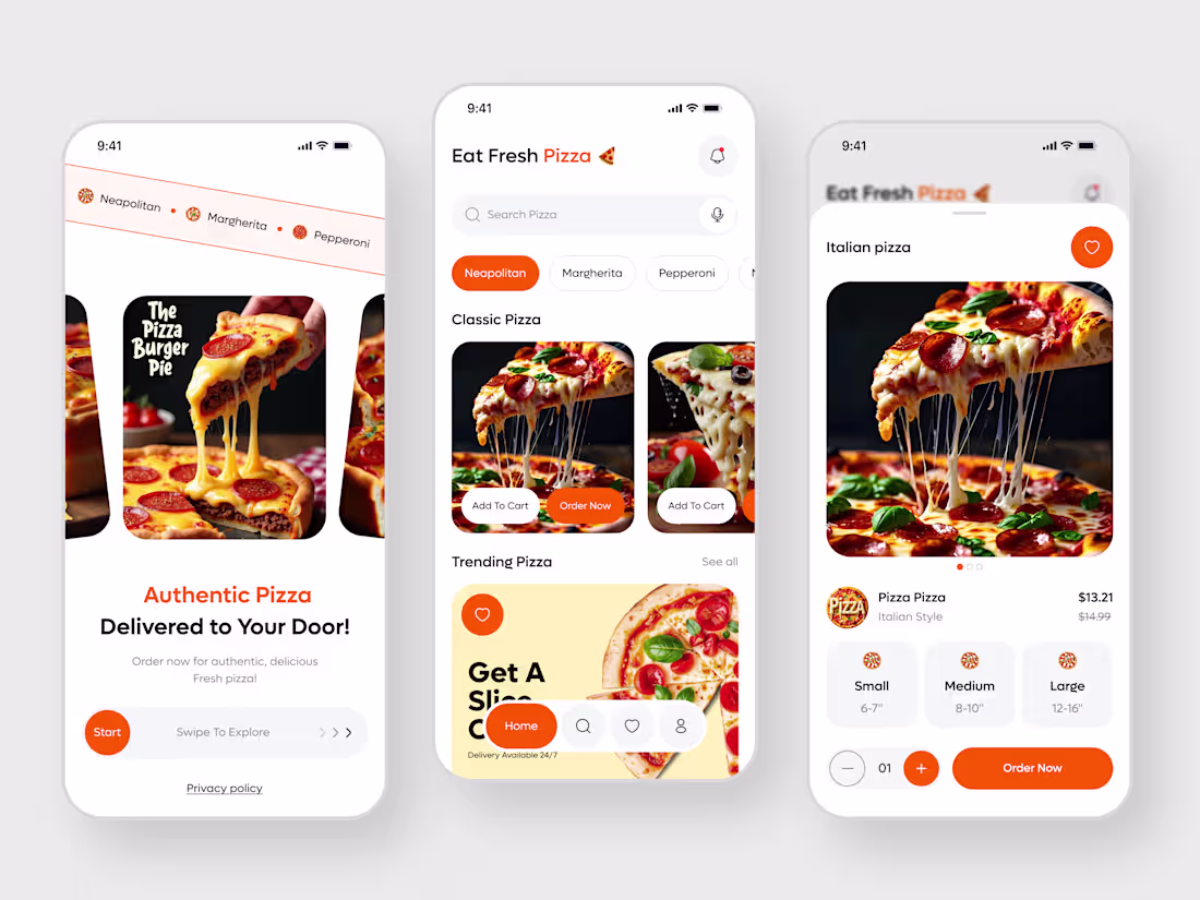 Cover image for Food Delivery App UI 