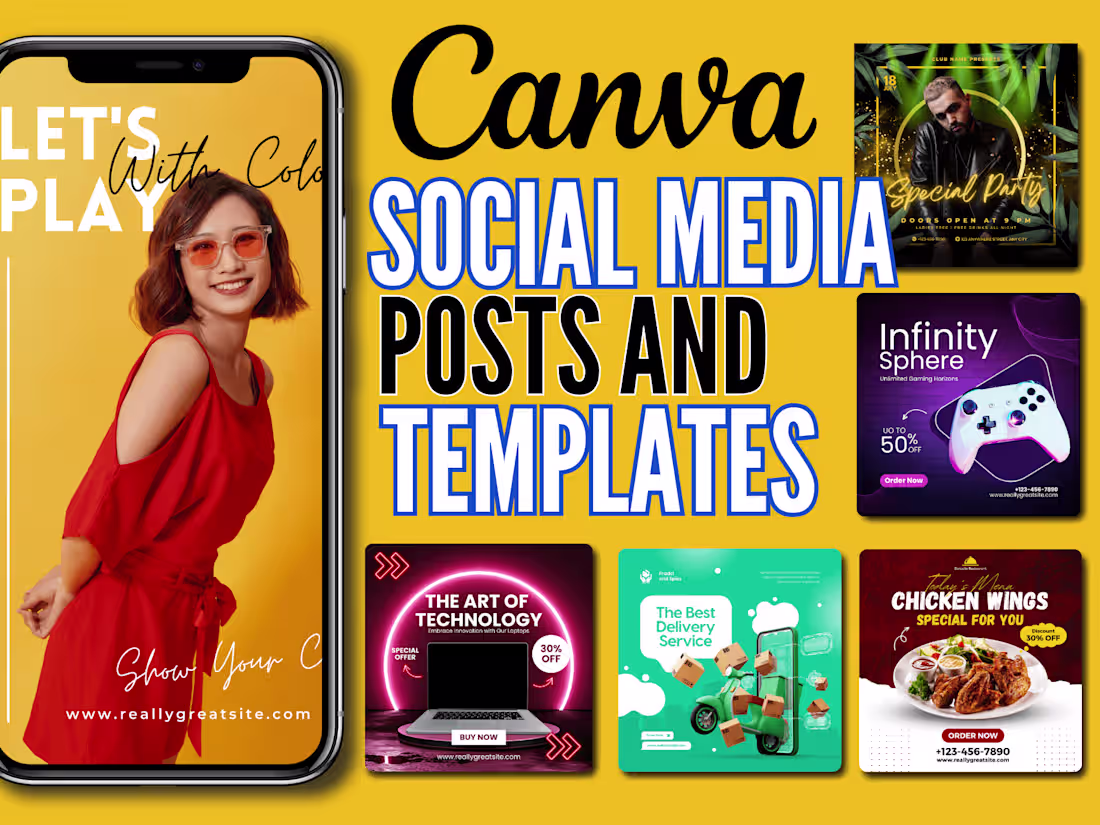 Cover image for I will design highly converting social media posts and canva tem