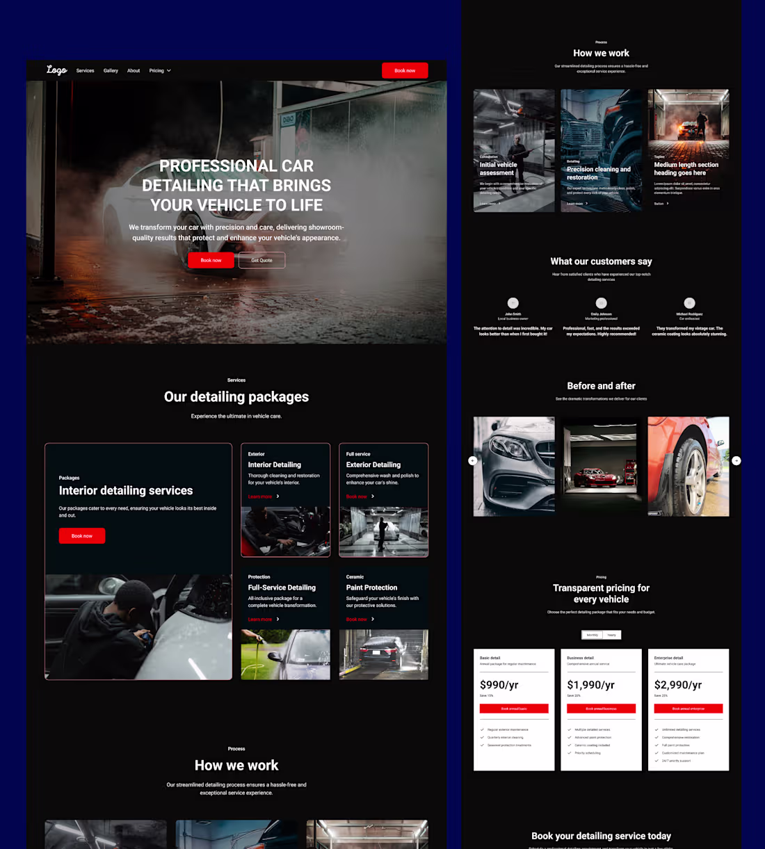 Cover image for 🚗 Car Detailing Website Design Crafted a sleek, conversion-...