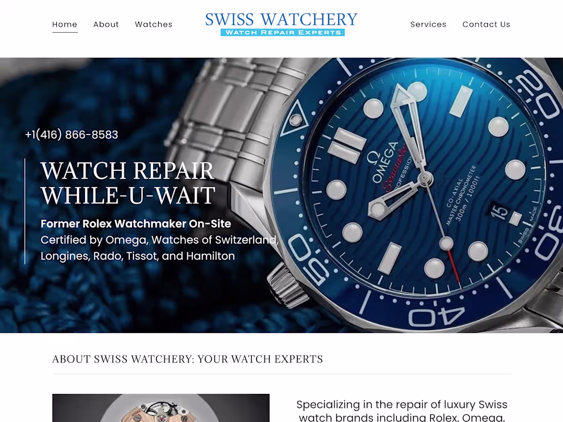 Cover image for Swiss Watchery