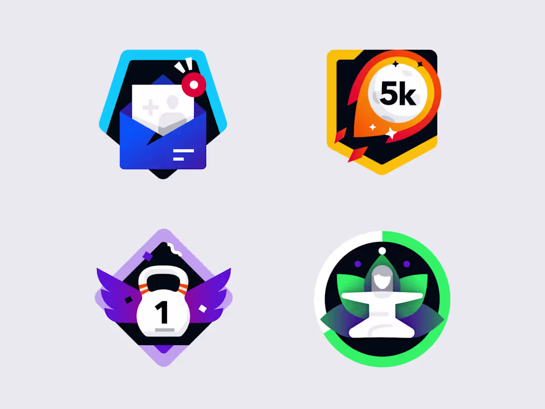 Cover image for Badges for sport app gamification
