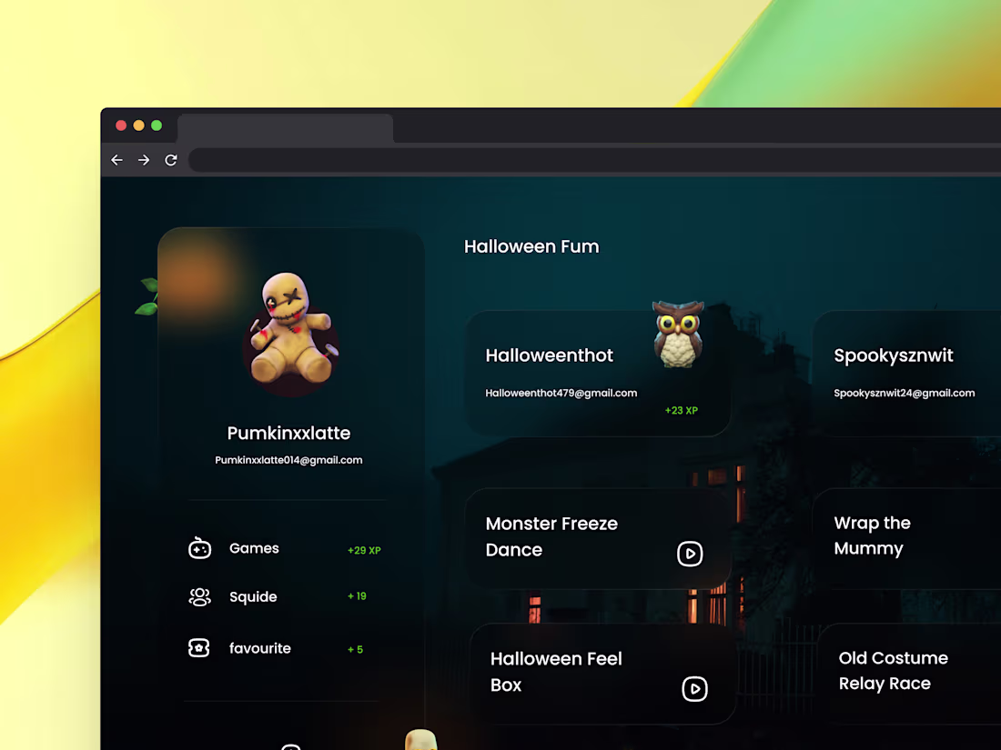 Cover image for Halloween Party Web page