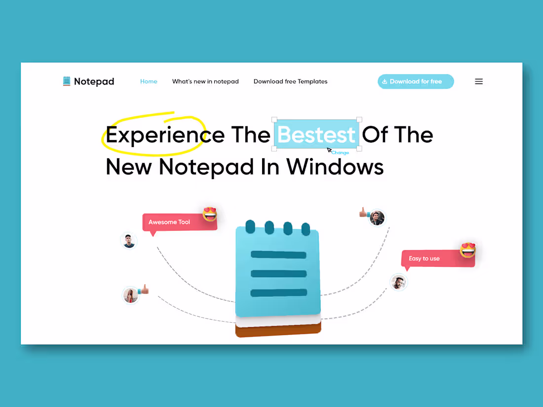 Cover image for Notepad Redesign