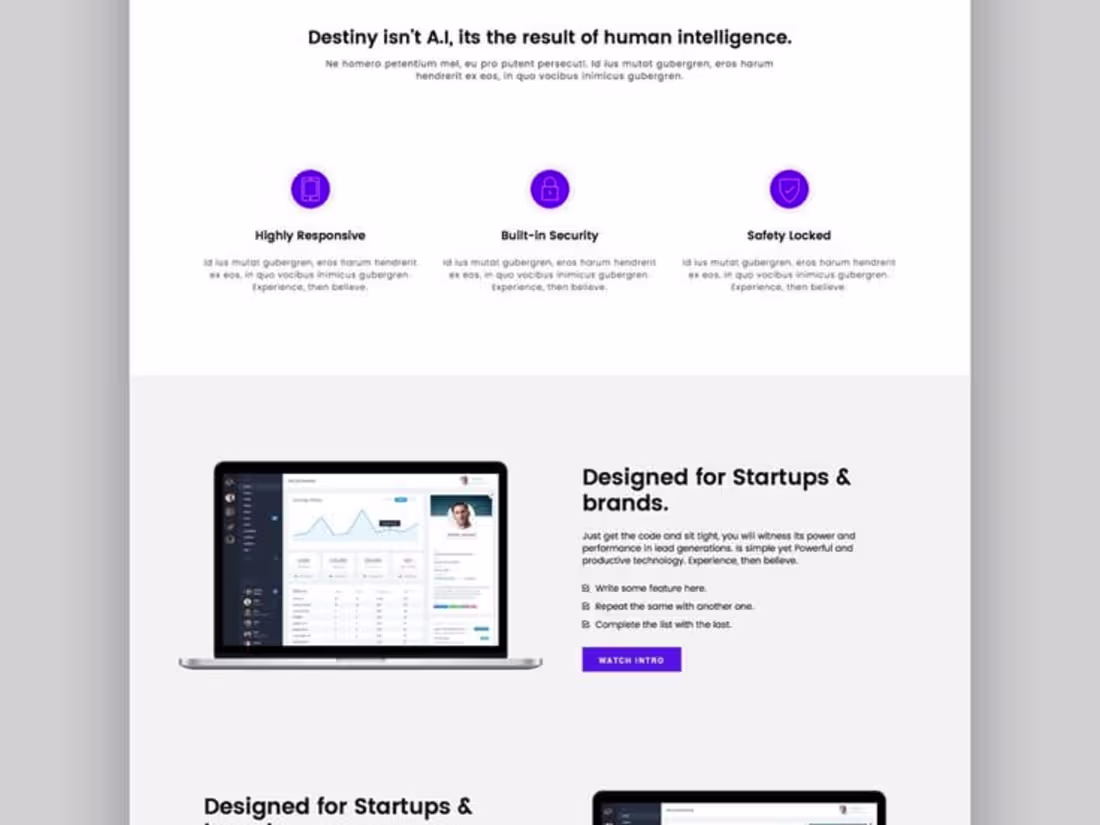 Cover image for Landing page