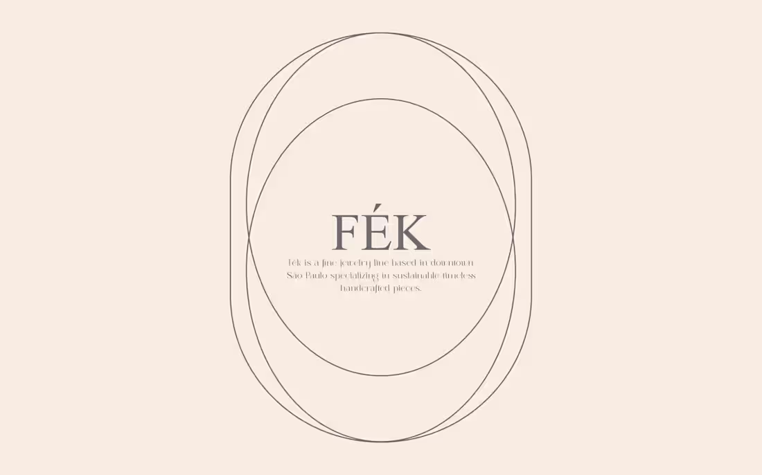 Cover image for FÉK - JEWELRY BRAND STUDY CONCEPT