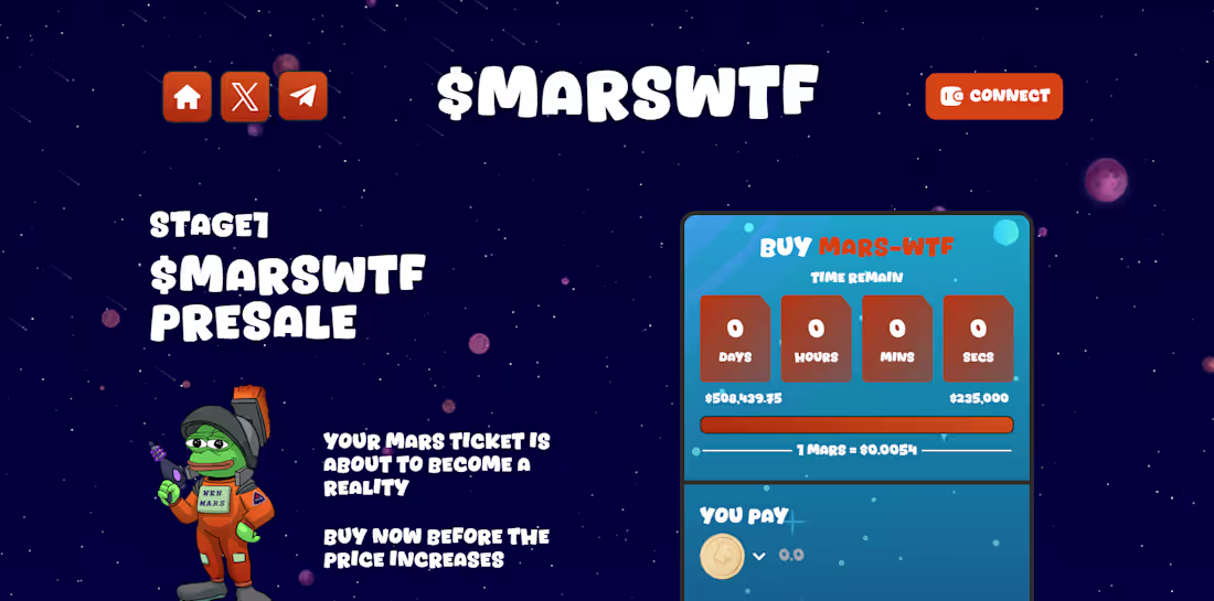 Cover image for Web3 platform for Mars WTF