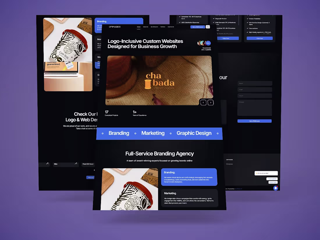 Cover image for OptimusDevs – U.S.-Based Full-Service Software Agency Website