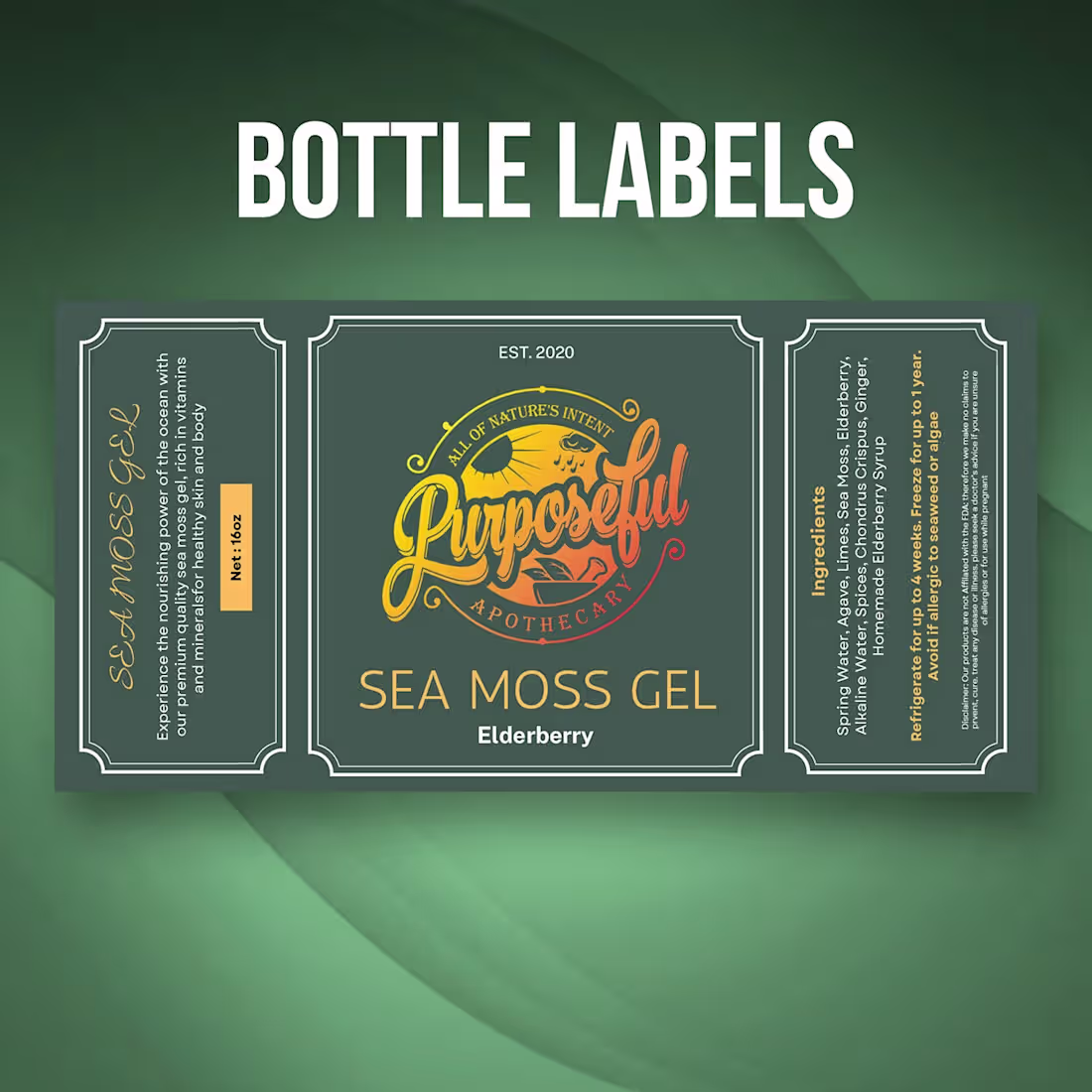 Cover image for bottle label