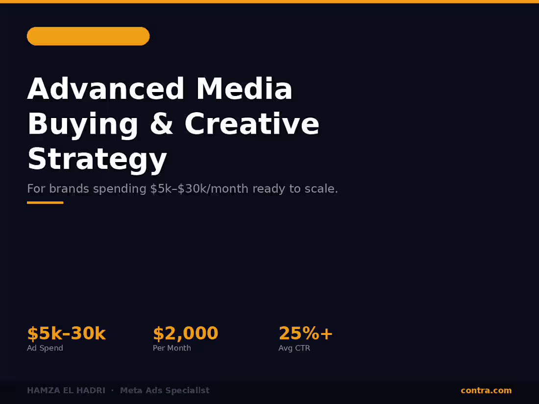 Cover image for Advanced Media Buying & Creative Strategy