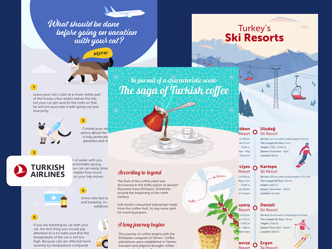 Cover image for Infographic Designs for the Turkish Airlines Blog