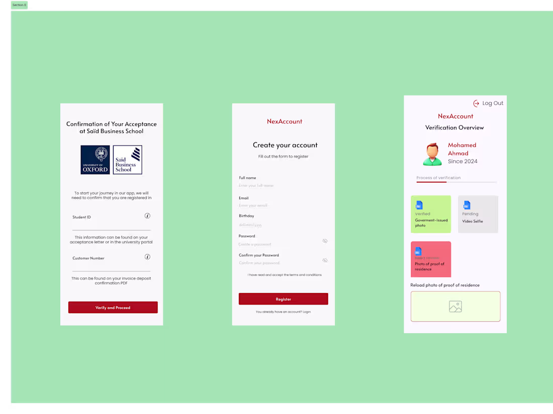 Cover image for Nexaccount First app version