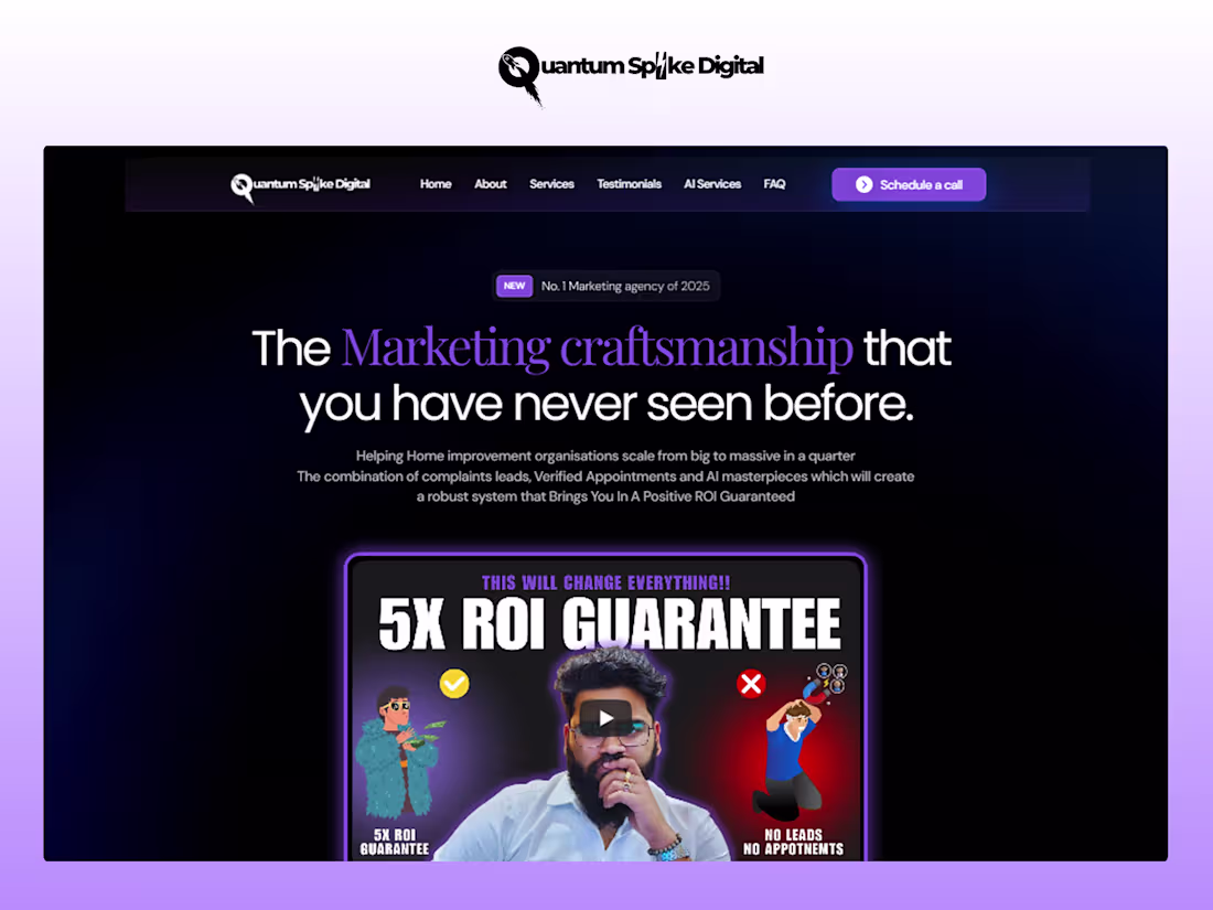 Cover image for Quantum spike Digital - Framer website