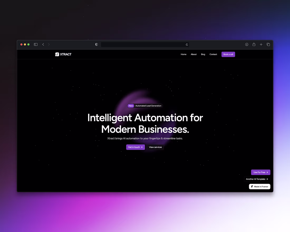 Cover image for Modern website for AI Agency