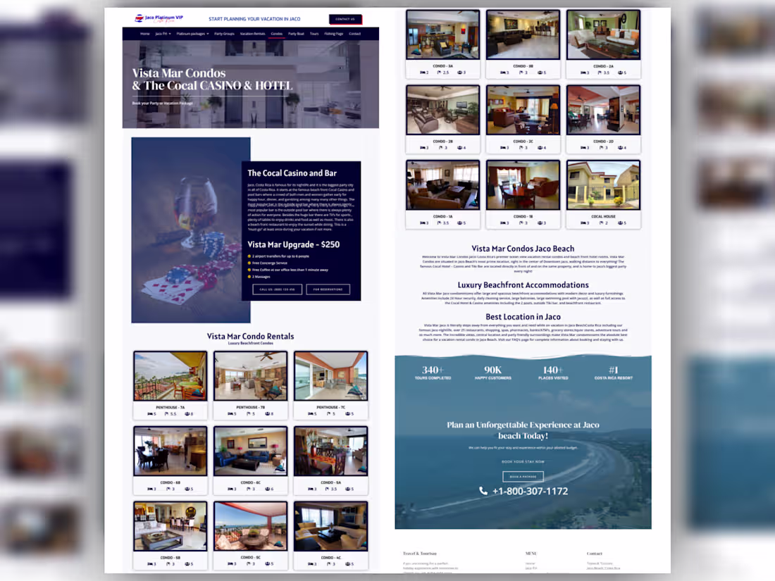 Cover image for JACO Vacation wordpress Website design