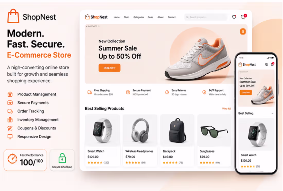 Cover image for A high-converting, performance-optimized e-commerce platform