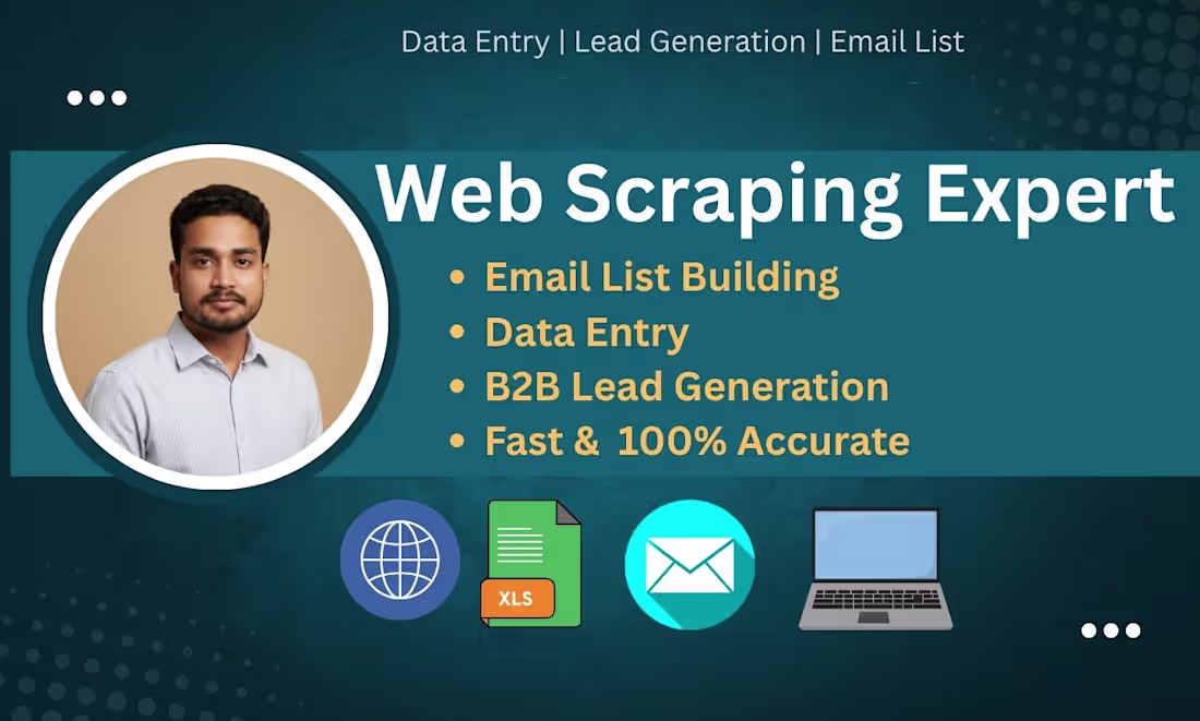 Cover image for Professional Web Scraping & Data Extraction Service
