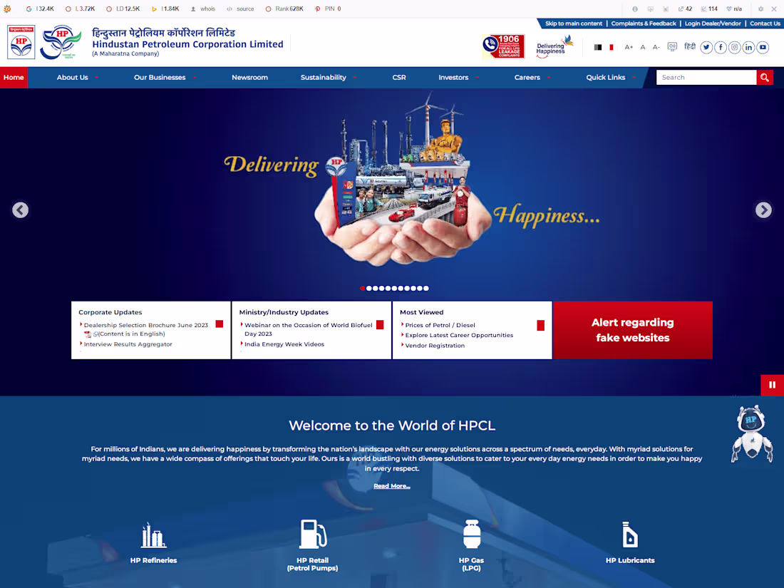 Cover image for Hindustan Petroleum Corporation Ltd. | Oil and Gas Company