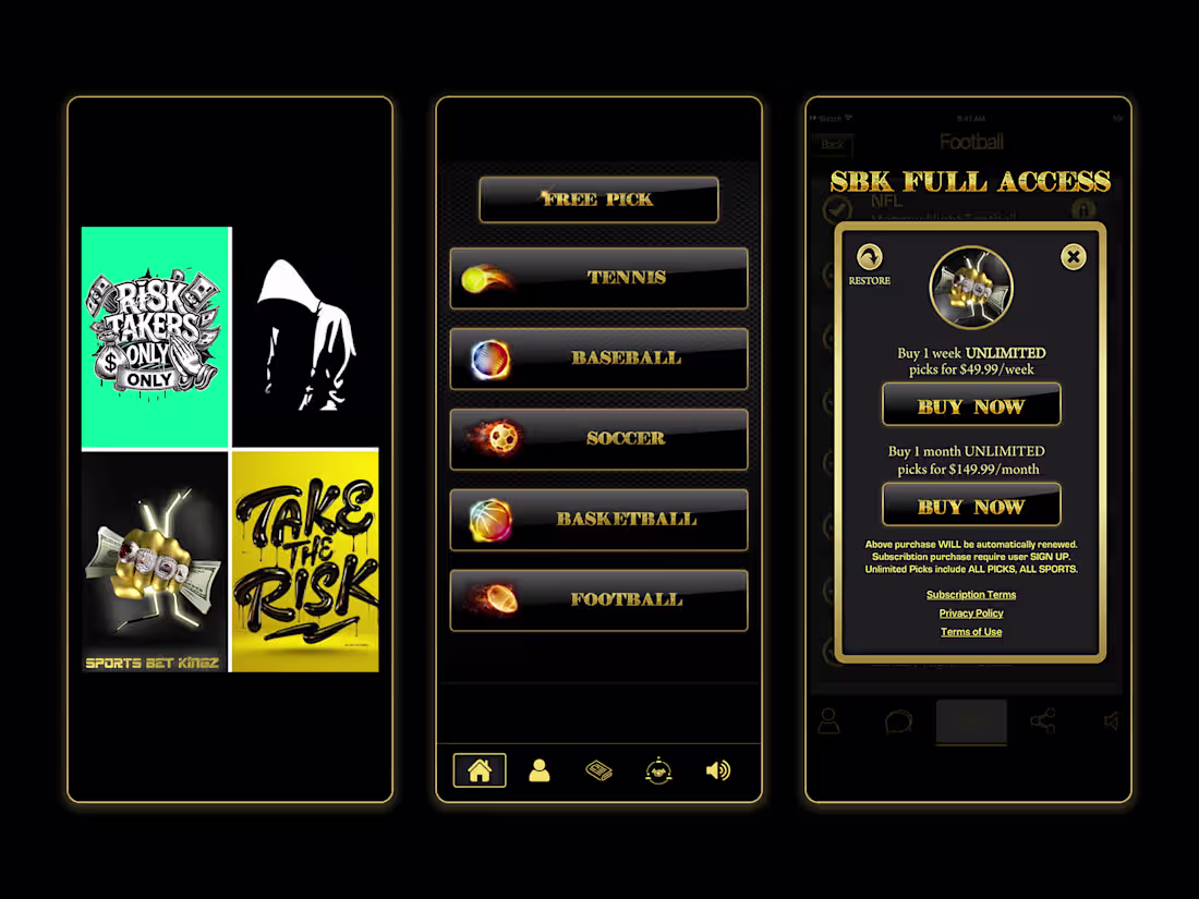 Cover image for Sports Bet Kingz App 