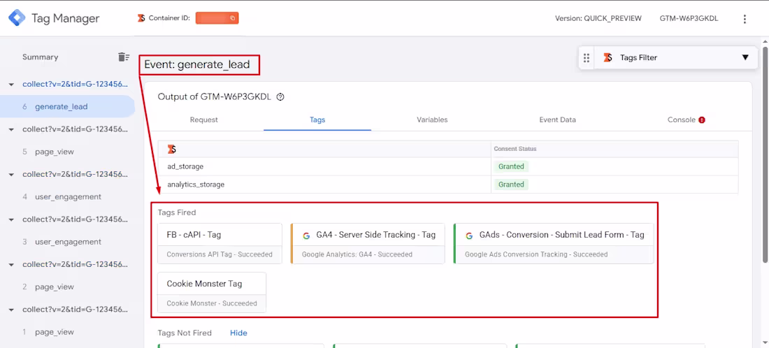 Cover image for Implemented server-side tracking via Google