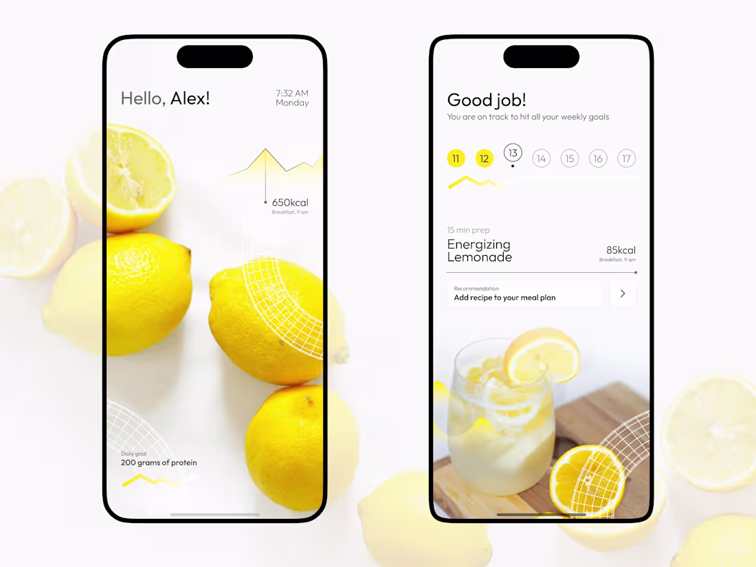 Cover image for Nutrition App Design 