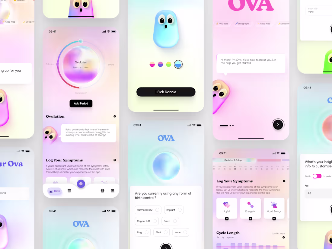 Cover image for Ova is a period tracking app for women with encrypted and se...