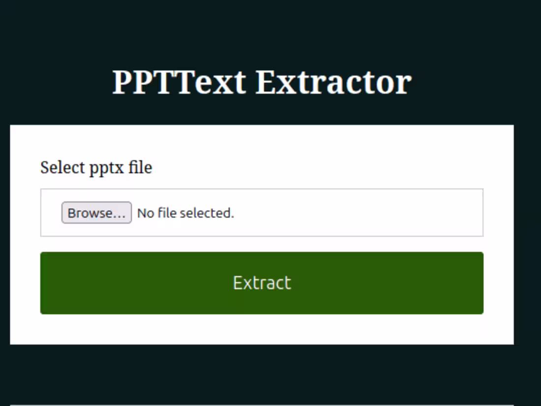 Cover image for PPTText Extractor