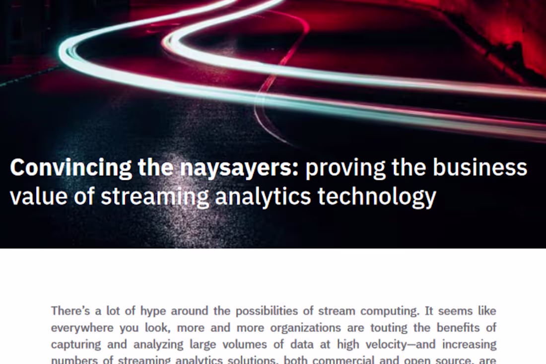 Cover image for Streaming Analytics Blog