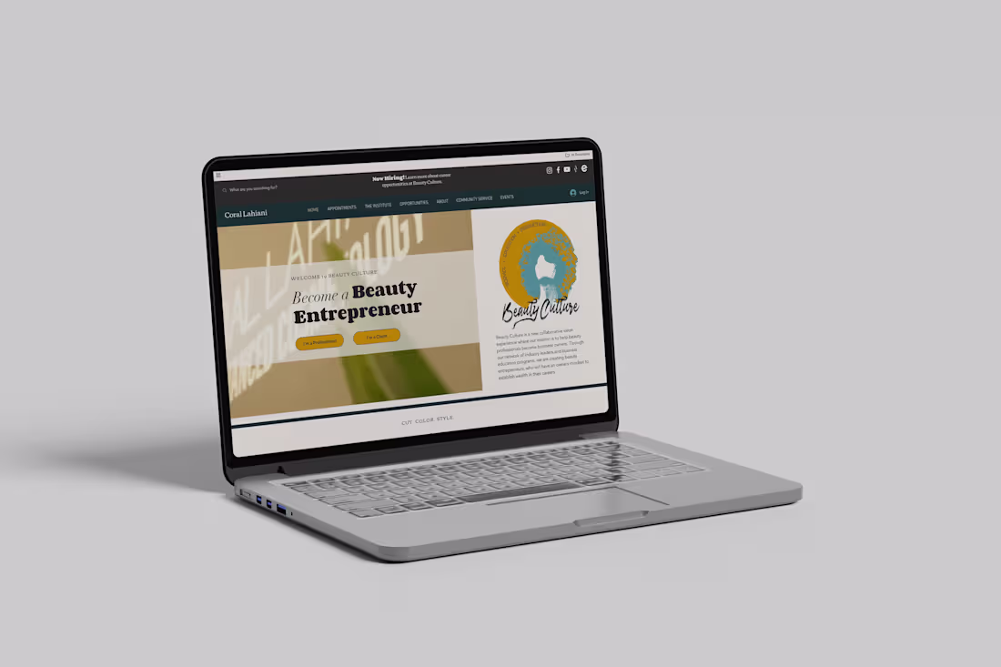 Cover image for Website Redesign for Natural Hair Salon & Beauty Educator