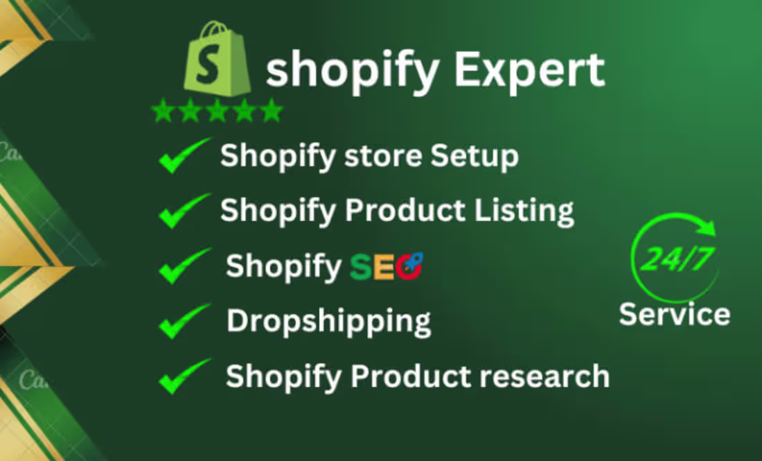 Cover image for I will be your shopify store setup SEO