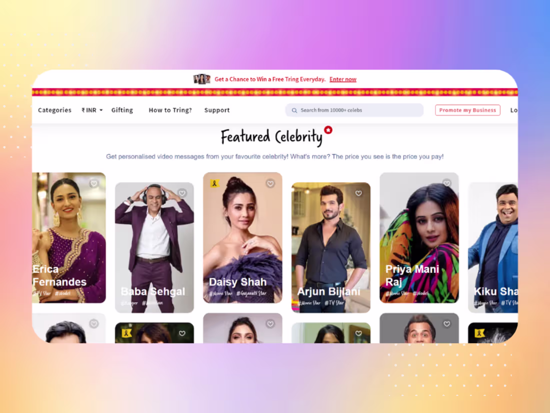 Cover image for Performance Marketing for Celebrity Engagement Platform