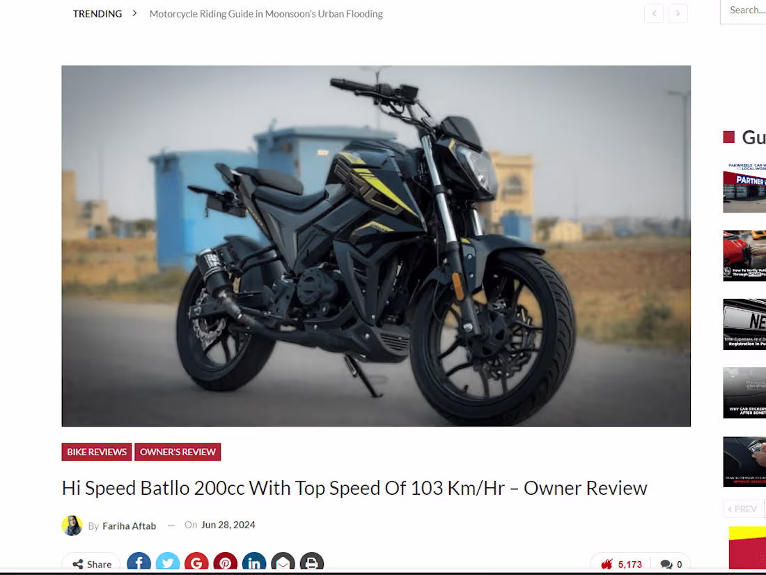 Cover image for Bike Review | Hi-Speed Batllo