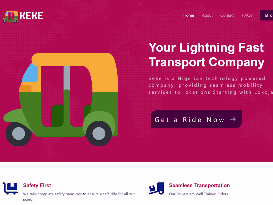 Cover image for Your Lightning Fast Transport Company - Home | KEKE