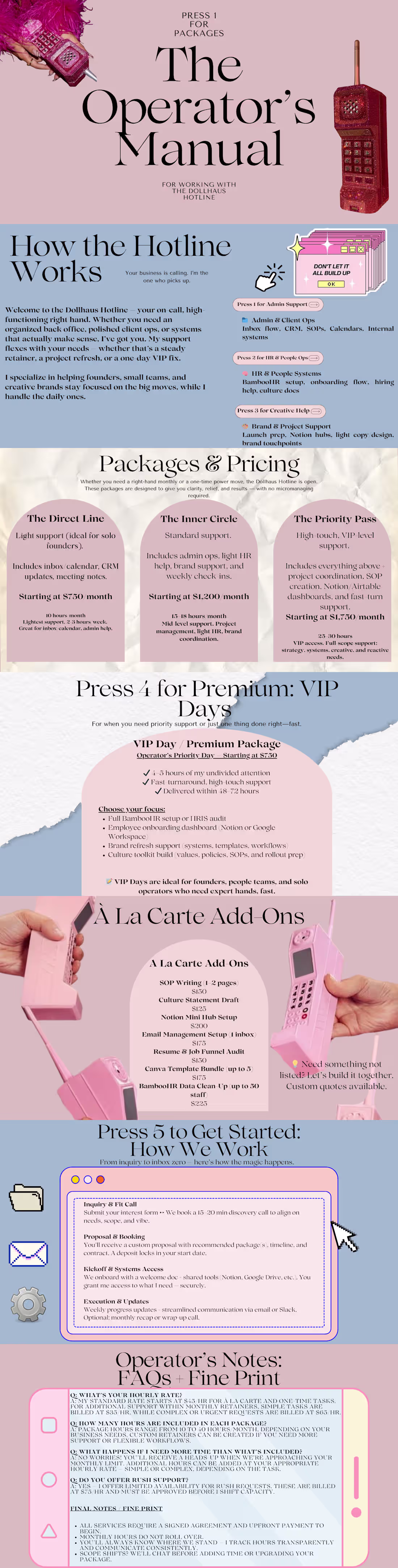 Cover image for Dollhaus Hotline Operators Guide | Pricing